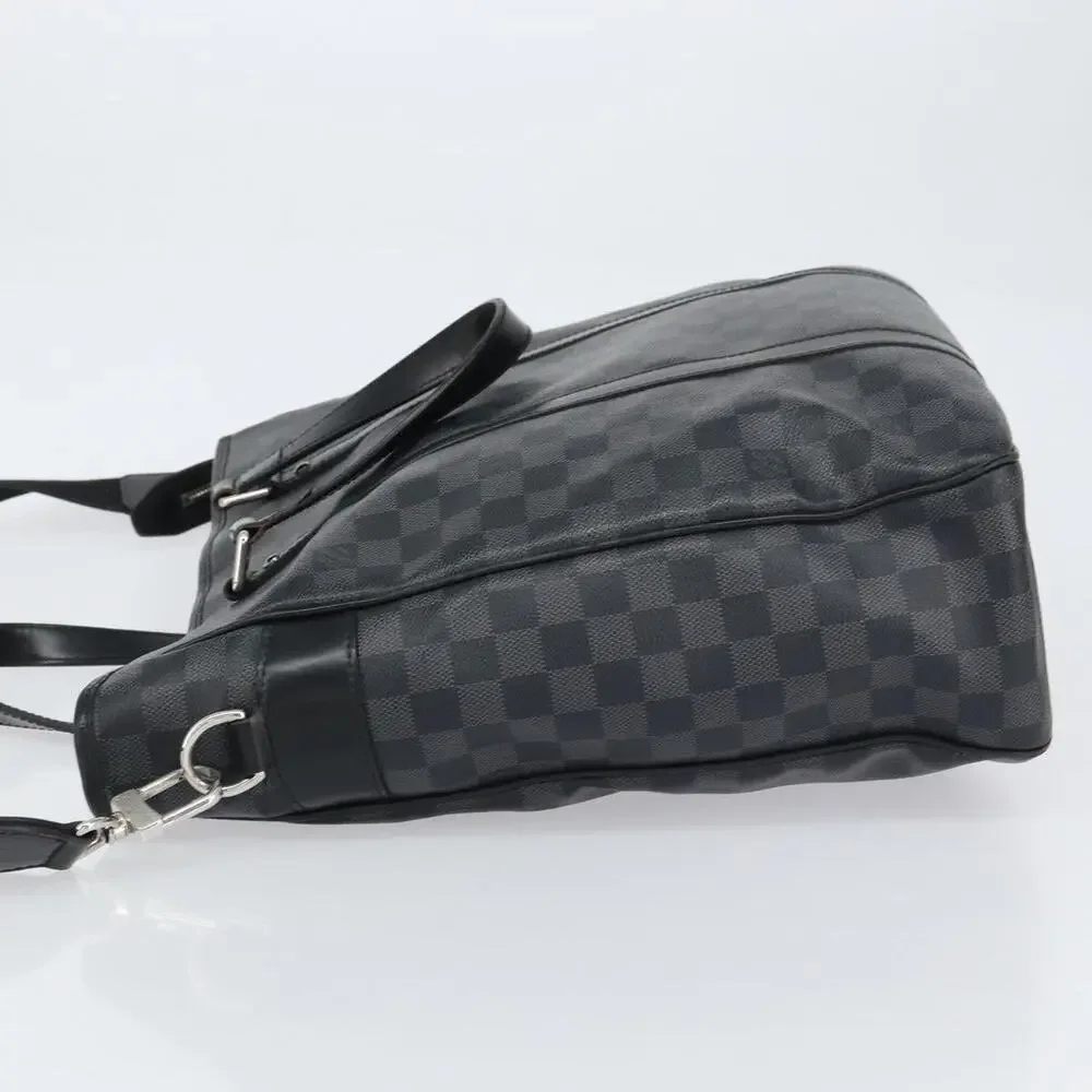 Louis Vuitton Damier Graphite Tadao Shoulder Bag Black